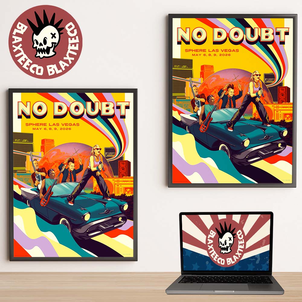 No Doubt Live At Sphere Las Vegas Week 1 Concert Poster On May 6 8 9 2026 Home Decor Poster Canvas
