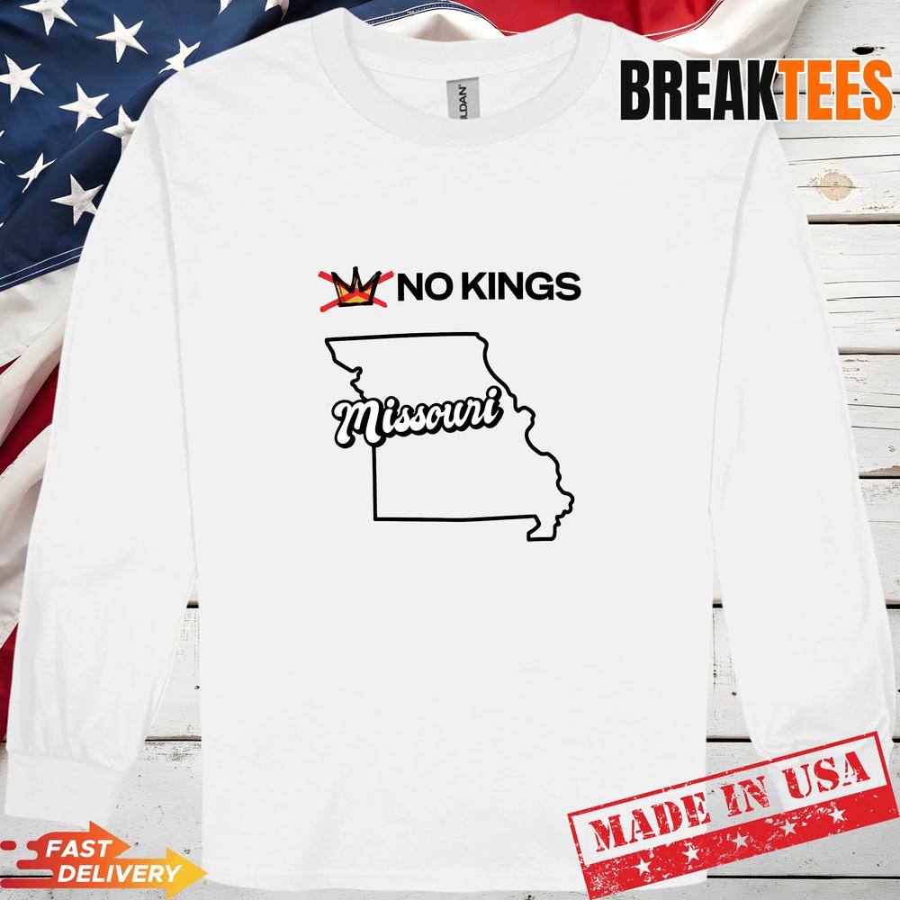 No Kings Missouri Map T-Shirt