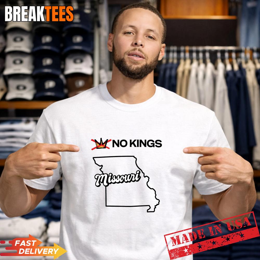 No Kings Missouri Map T-Shirt