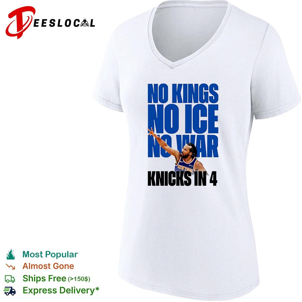No Kings No Ice No War Knicks In 4 Finals 2026 shirt