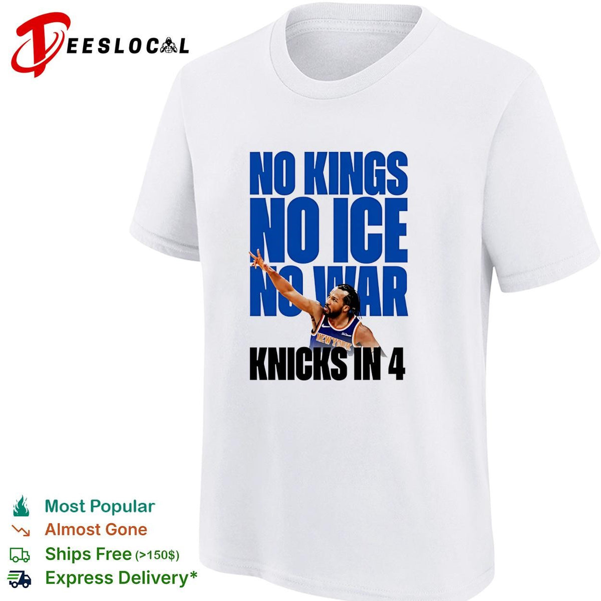No Kings No Ice No War Knicks In 4 Finals 2026 shirt