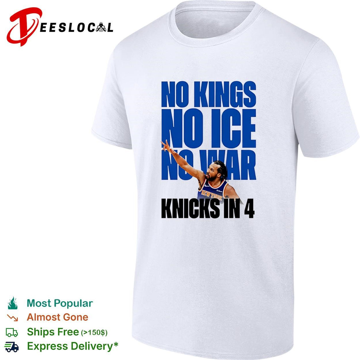 No Kings No Ice No War Knicks In 4 Finals 2026 shirt