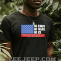 No Kings No Wars No ICE Political Resistance US Flag T shirt