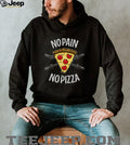 No Pain No Pizza Funny Fitness Barbell T Shirt