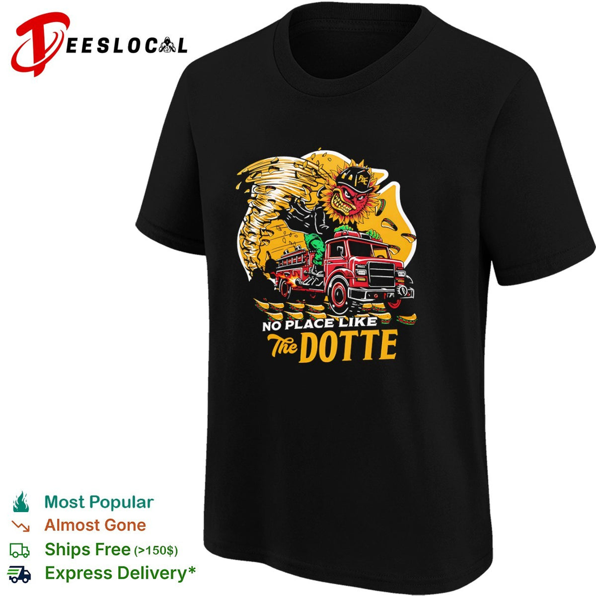No Place Like The Dotte Firetruck Shirt