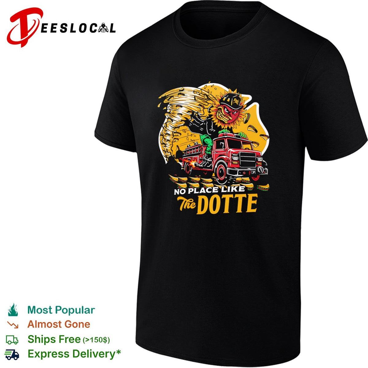 No Place Like The Dotte Firetruck Shirt