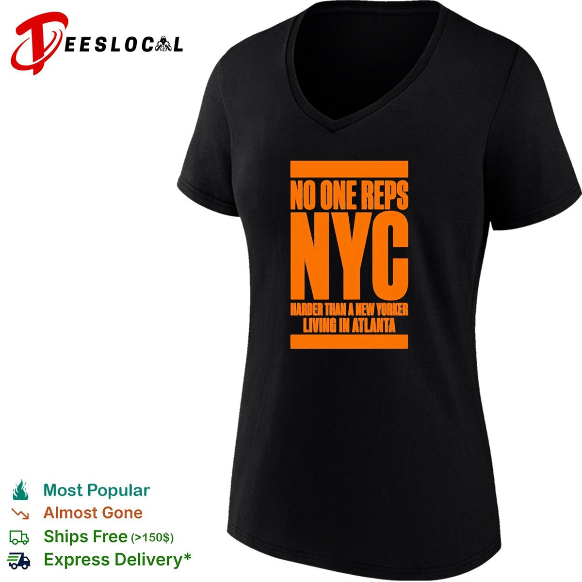 No one reps NYC harder than a new yorker living in Atlanta shirt
