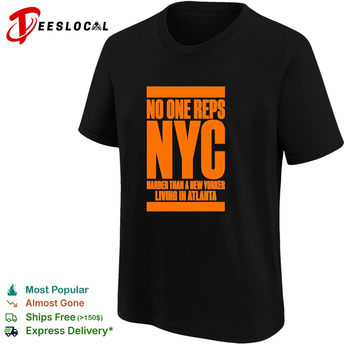 No one reps NYC harder than a new yorker living in Atlanta shirt
