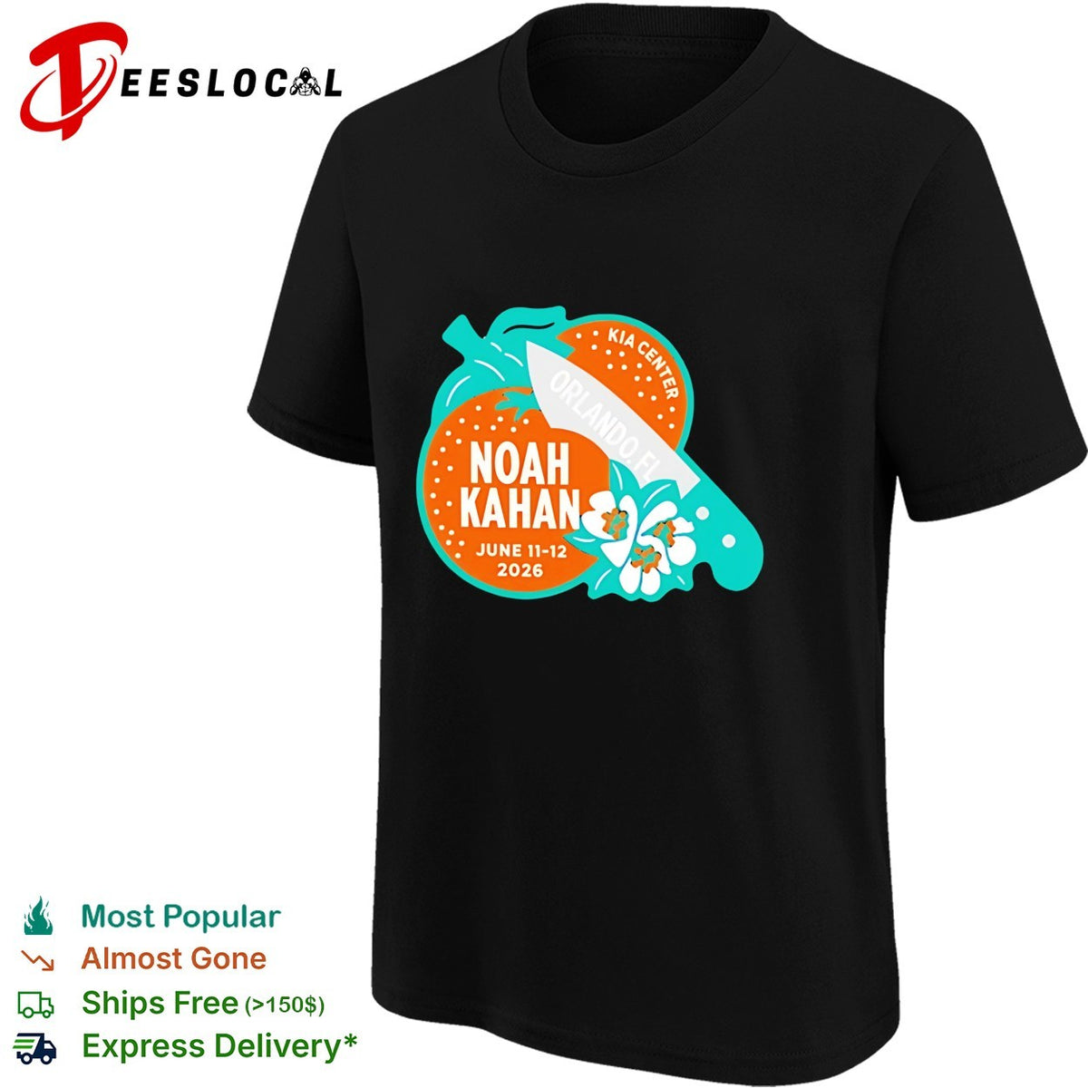 Noah Kahan Orlando FL June 12 2026 Event shirt