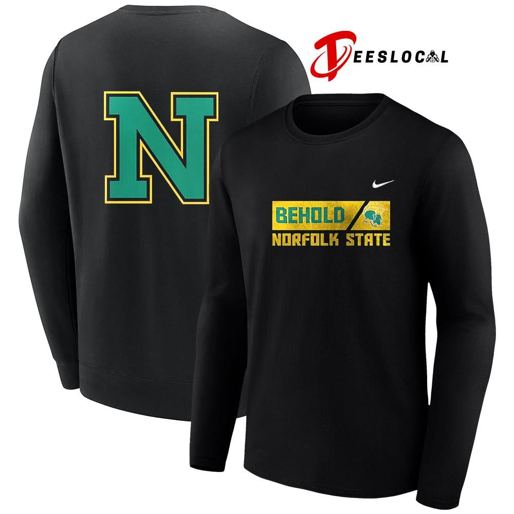 Norfolk State Spartans behold the green and gold shirt