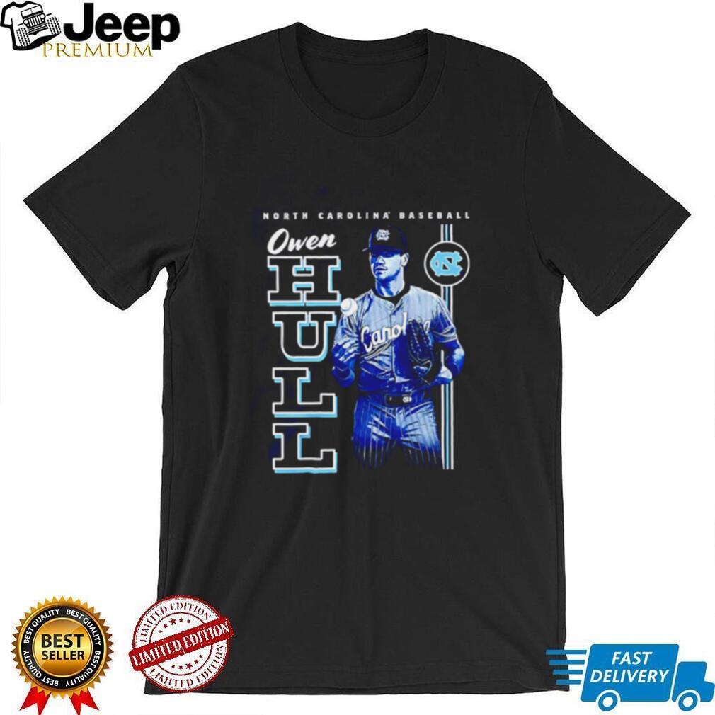 North Carolina Baseball Owen Pugh Owen hull portrait shirt