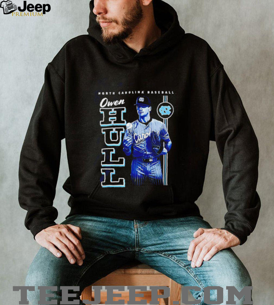 North Carolina Baseball Owen Pugh Owen hull portrait shirt