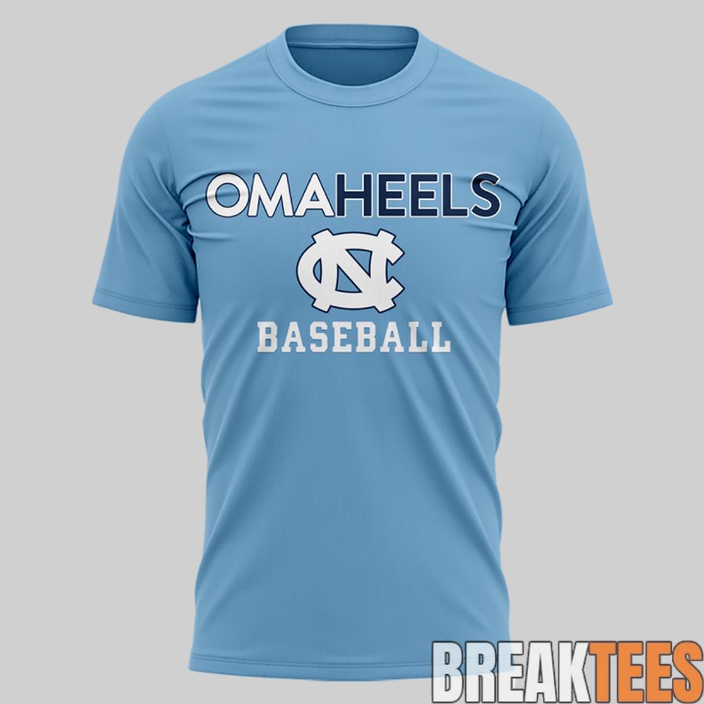 North Carolina Tar Heels Baseball College World 2026 Series Omaheels 3D T-Shirt