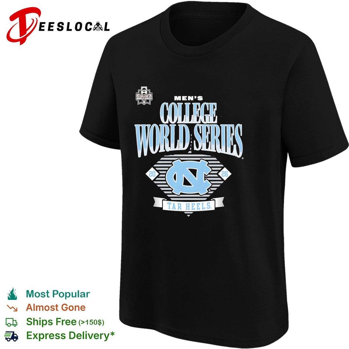 North Carolina Tar Heels College World Series 2026 Omaha NCAA championship shirt