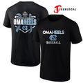 North Carolina Tar Heels College World Series Omaheels baseball logo shirt