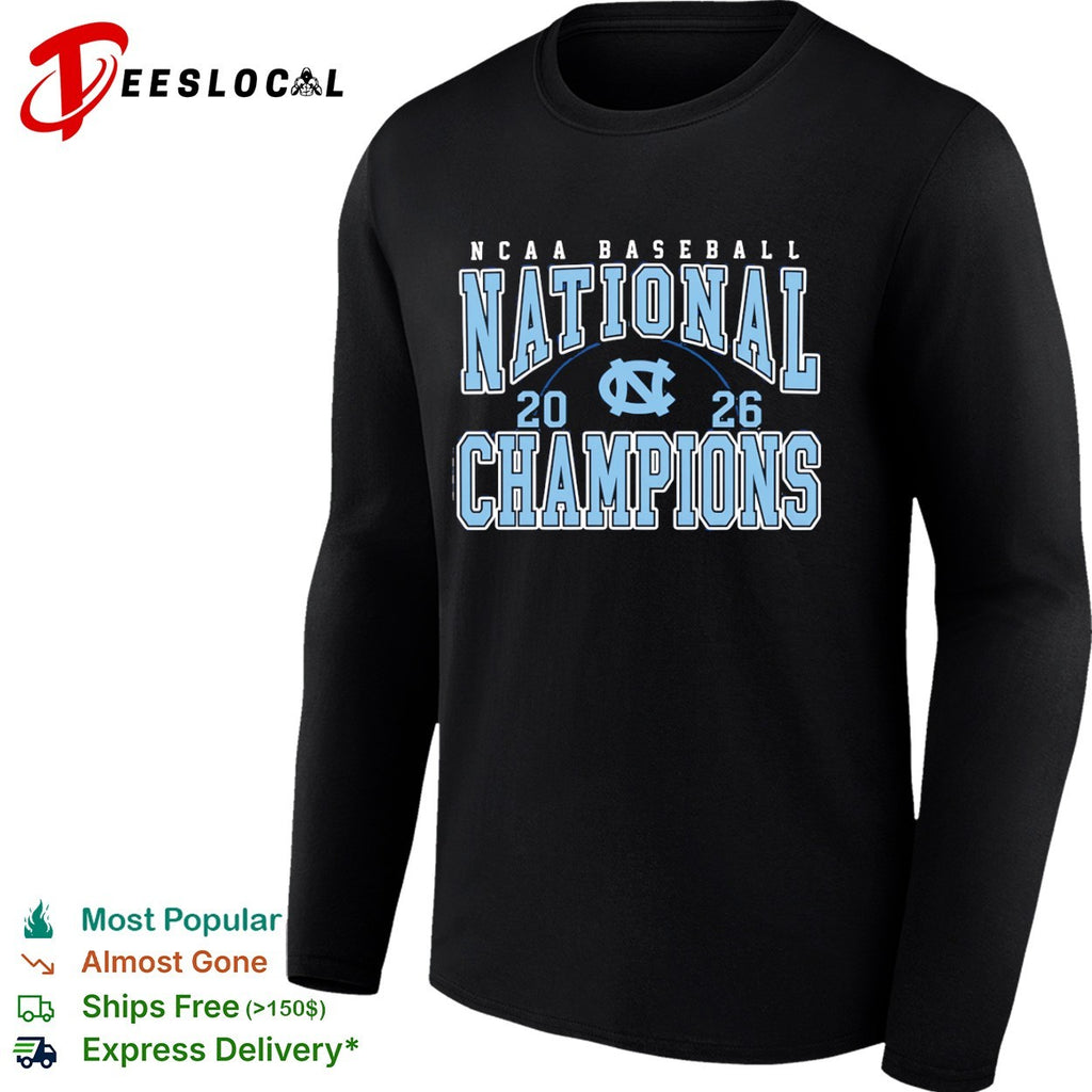 North Carolina Tar Heels NCAA Baseball National Champions 2026 shirt