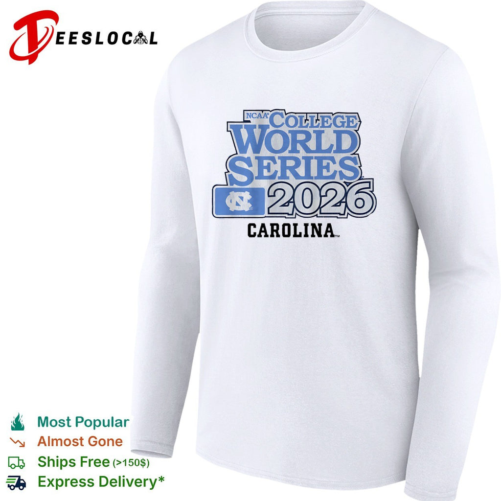 North Carolina Tar Heels NCAA College World Series 2026 Baseball Fan shirt