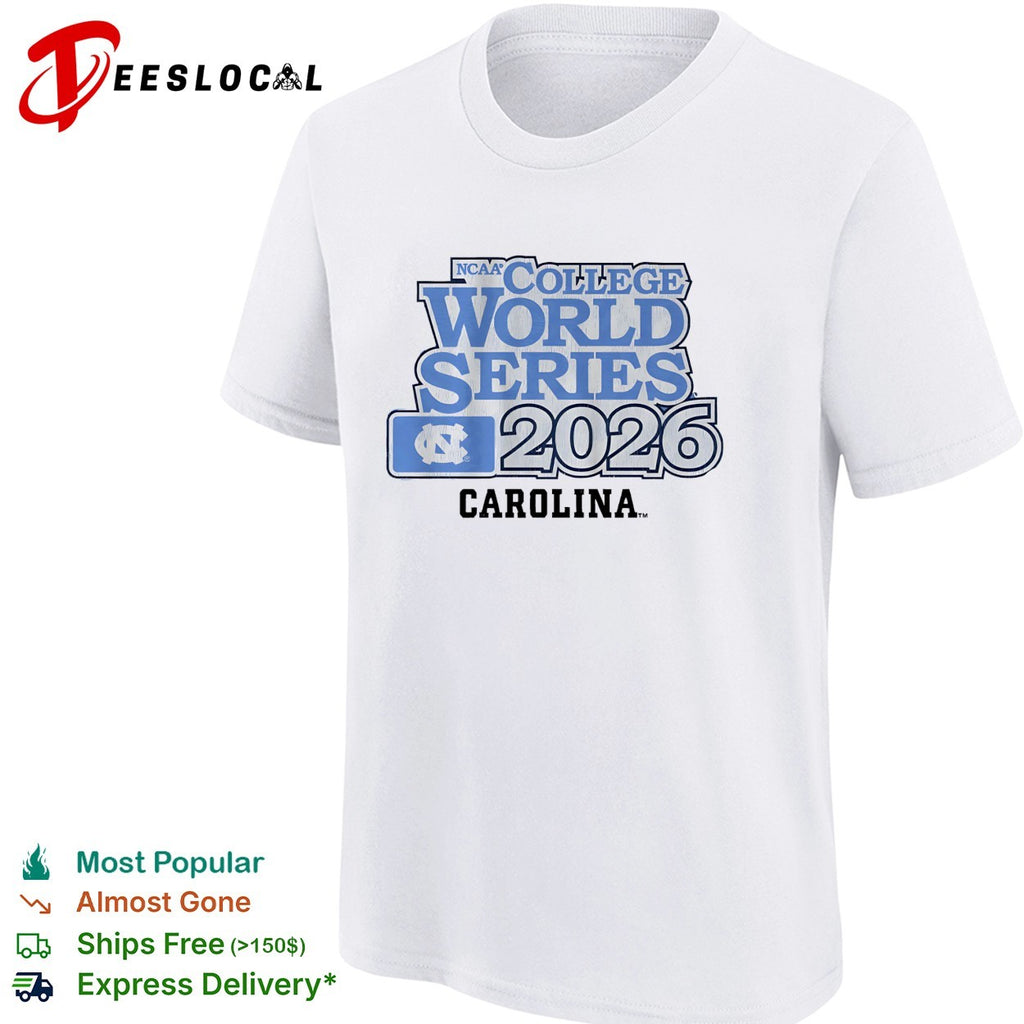North Carolina Tar Heels NCAA College World Series 2026 Baseball Fan shirt