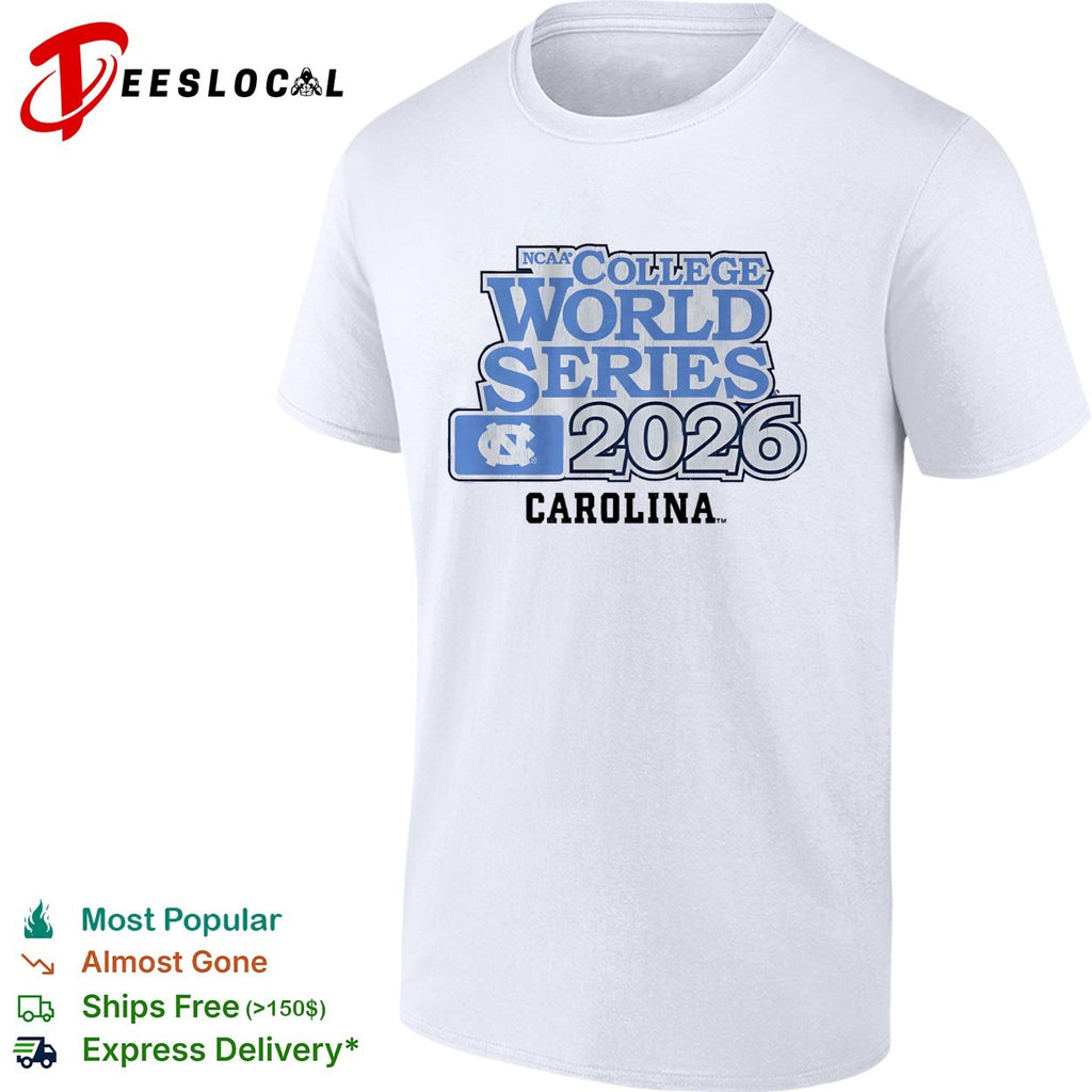 North Carolina Tar Heels NCAA College World Series 2026 Baseball Fan shirt