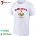 North London is Red 2025 2026 Arsenal Football Club Premier League Soccer shirt