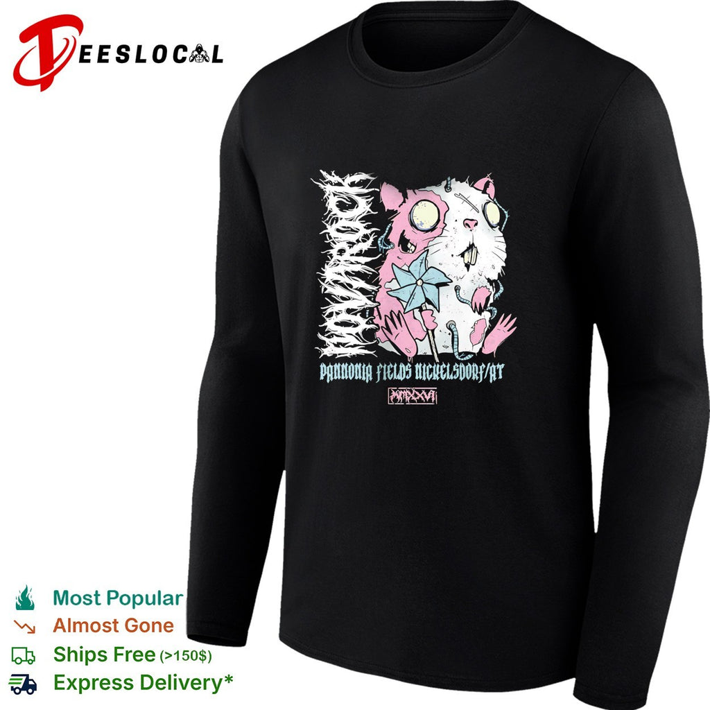 Nova Rock Pannonia Fields Nickelsdorf AT MMXXVI zombie hamster pinwheel shirt