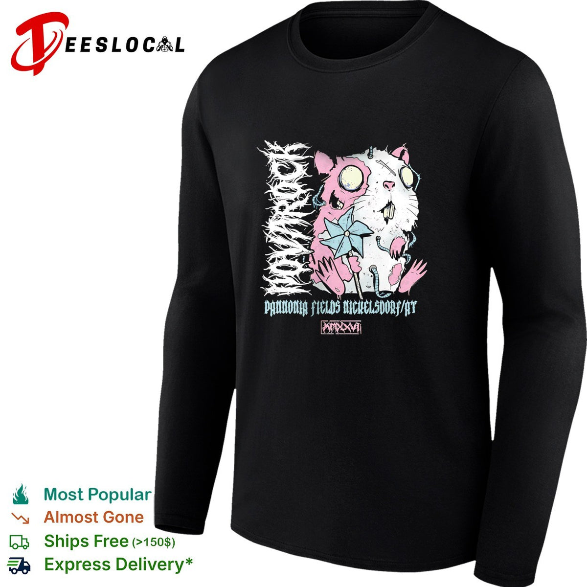 Nova Rock Pannonia Fields Nickelsdorf AT MMXXVI zombie hamster pinwheel shirt