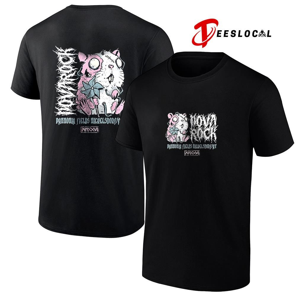 Nova Rock Pannonia Fields chaos Hammy graphic shirt