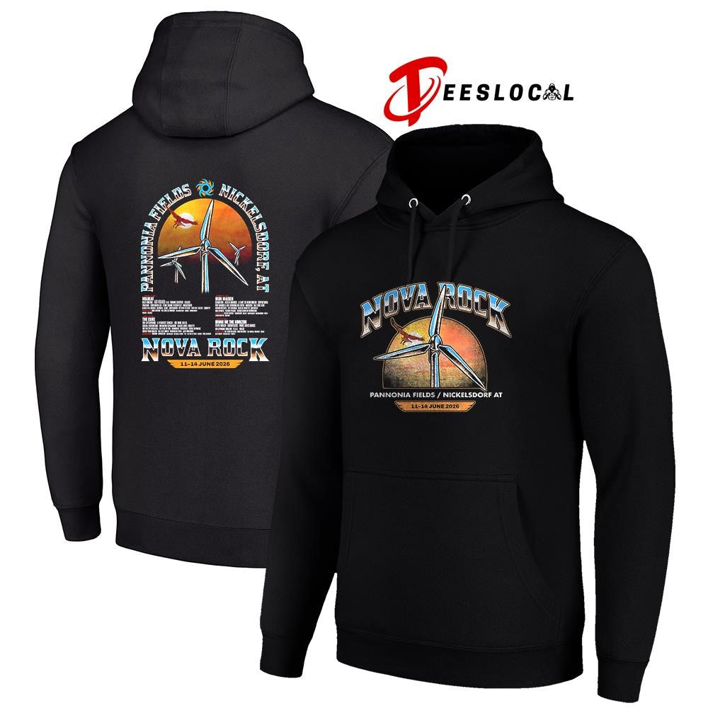 Nova Rock Pannonia Fields winds of rock lineup graphic shirt