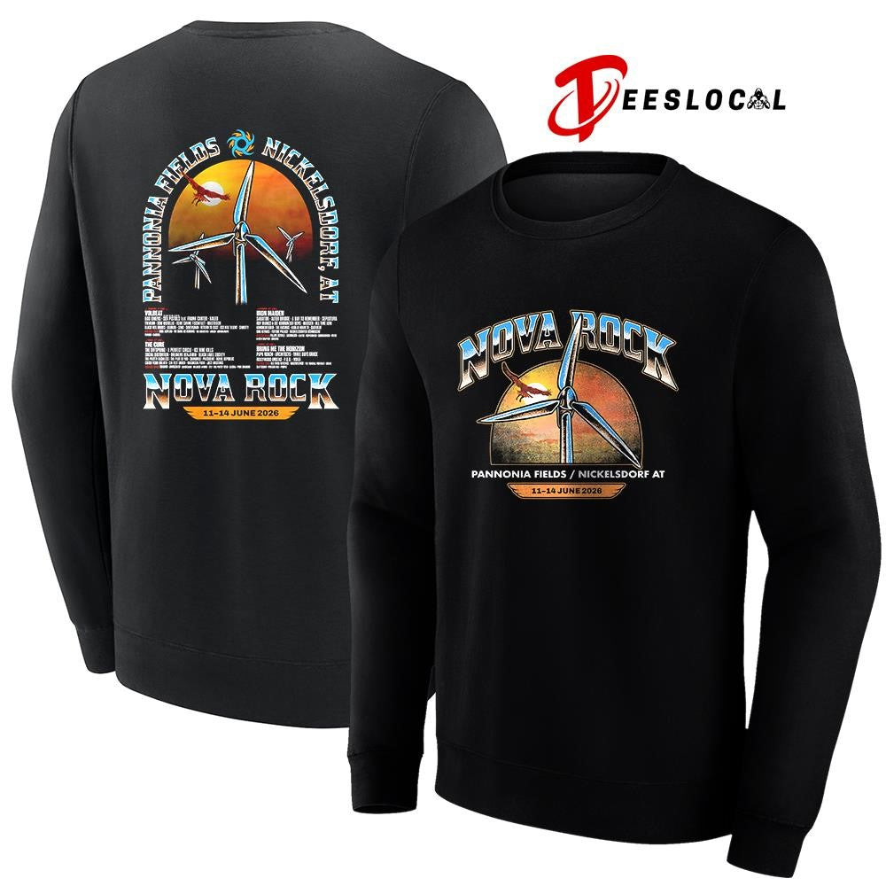 Nova Rock Pannonia Fields winds of rock lineup graphic shirt