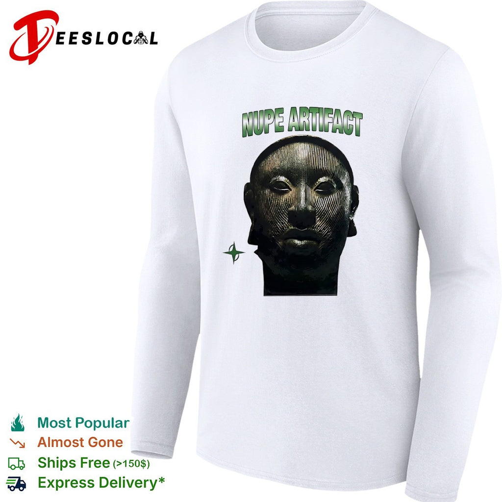Nupe Artifact Ife Bronze Head African Sculpture Culture History Artistic shirt
