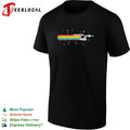 Nyan cat rainbow pixel art space sci-fi starship shirt