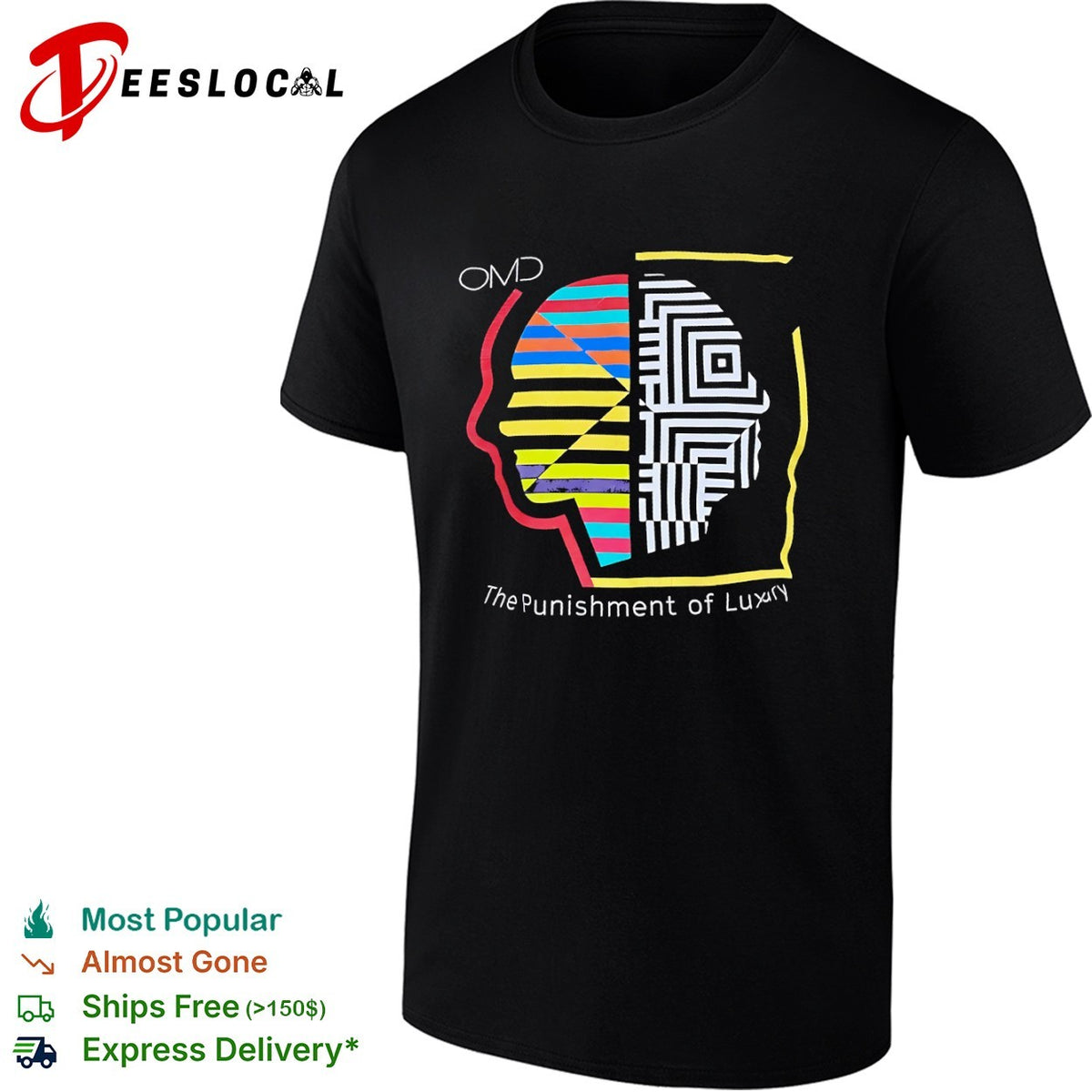 OMD The Punishment of Luxury synthpop band shirt