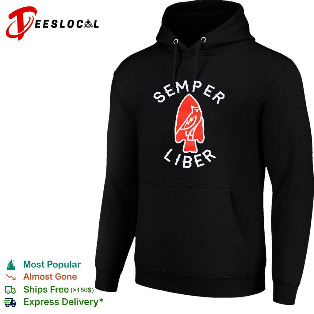 OVO Octobers Very Own Semper Liber Arrowhead Owl Logo Shirt
