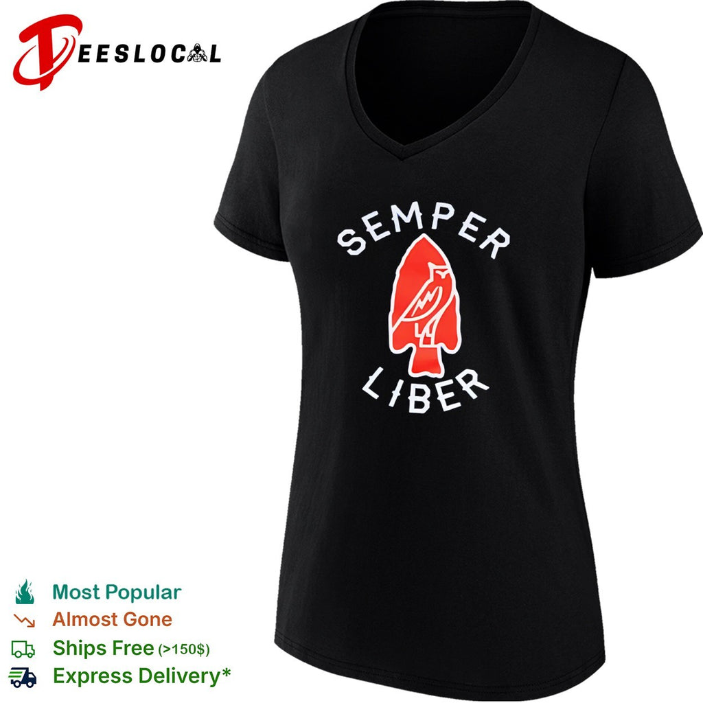 OVO Octobers Very Own Semper Liber Arrowhead Owl Logo Shirt