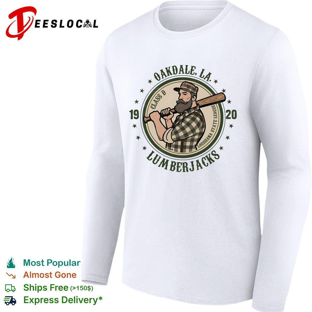 Oakdale Louisiana Lumberjacks 1920 Class D Louisiana State League logger mascot vintage art shirt