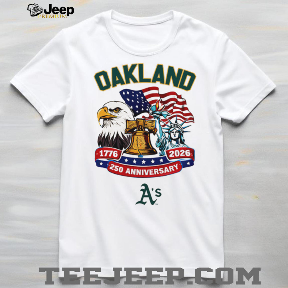 Oakland Athletics Personalized 250th Anniversary USA Pride Baseball Jersey T Shirt