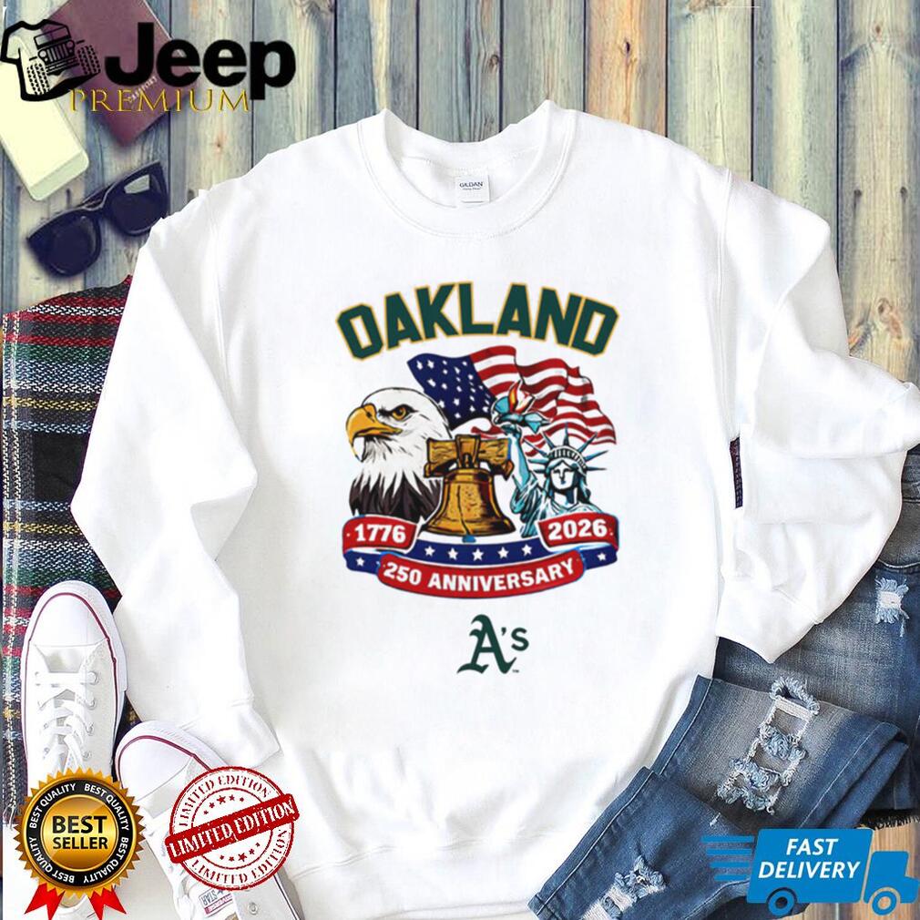 Oakland Athletics Personalized 250th Anniversary USA Pride Baseball Jersey T Shirt