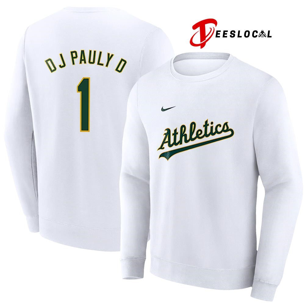 Oakland Athletics x DJ Pauly D name and number shirt