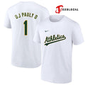 Oakland Athletics x DJ Pauly D name and number shirt
