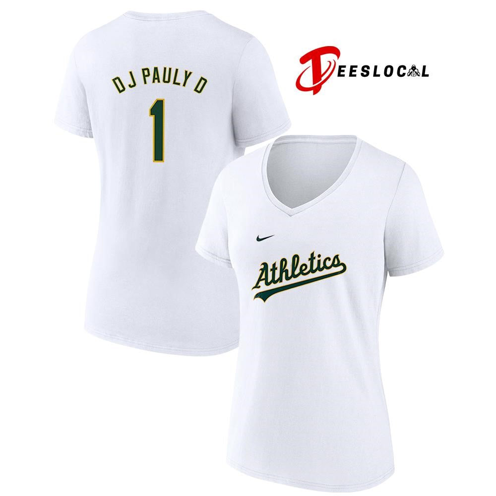 Oakland Athletics x DJ Pauly D name and number shirt