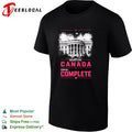 Objective Canada status complete White House illustration bold pink text shirt