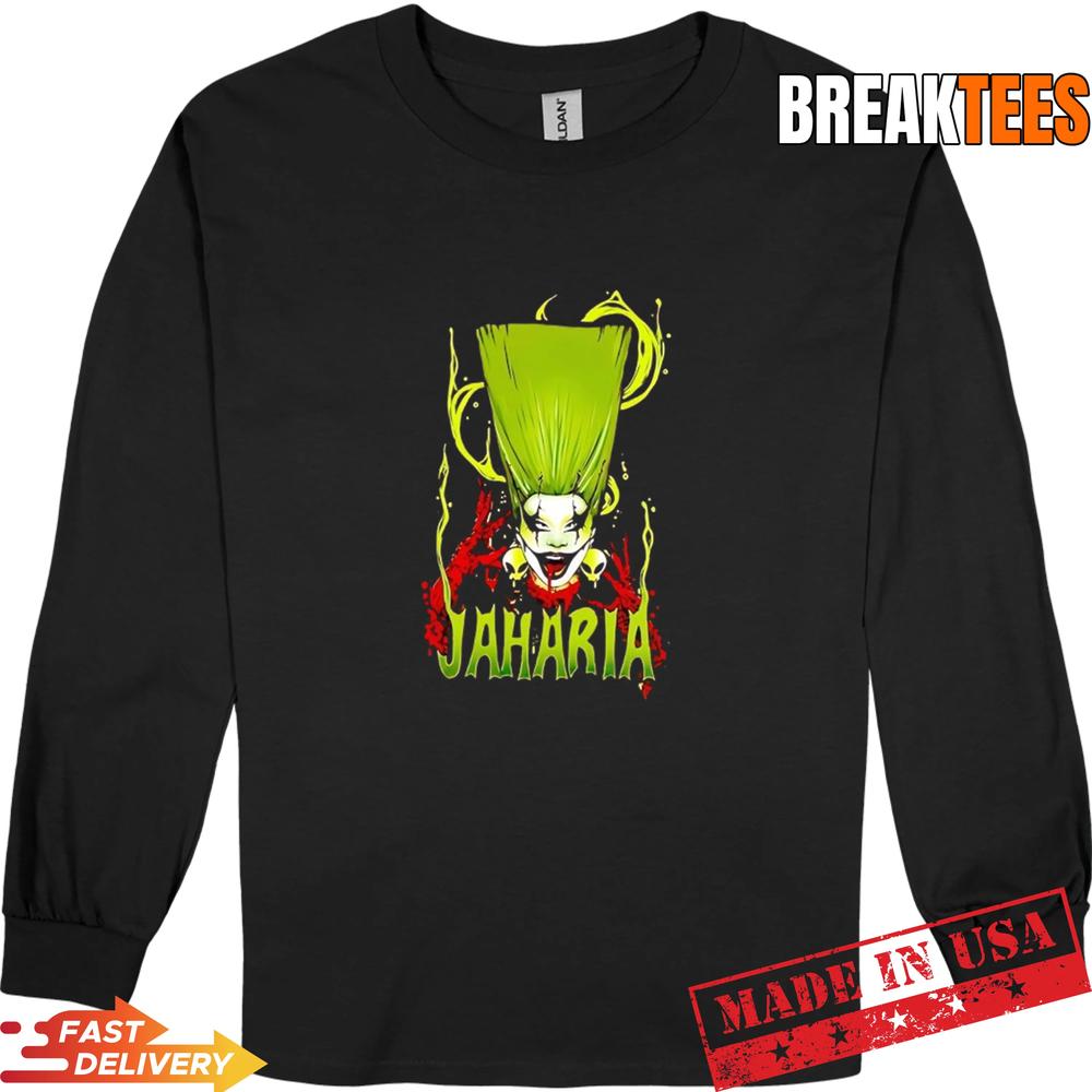 Obsessed Jaharia horror face graphic T-Shirt