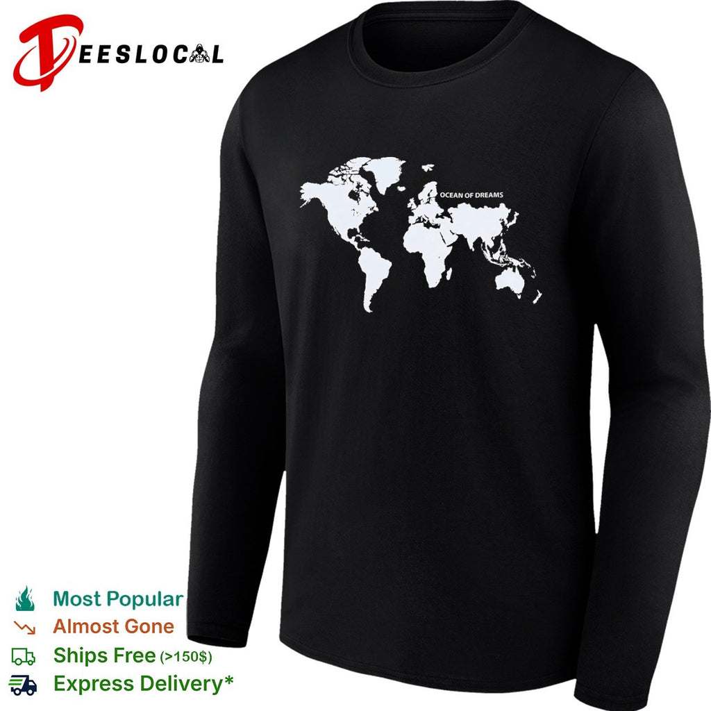 Ocean of dreams world map shirt