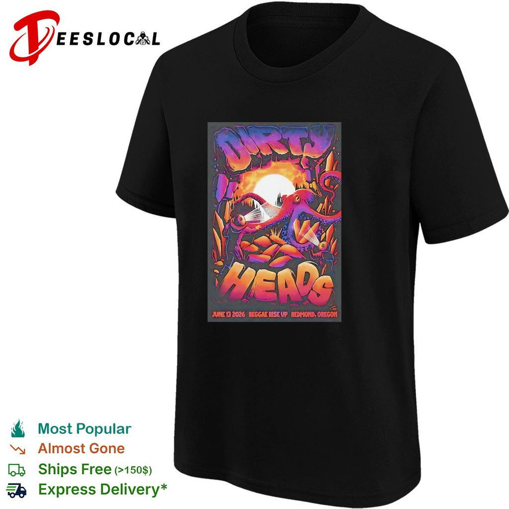 Octopus tentacle explosion Reggae Rise Up Redmond Oregon June 2026 concert framed poster art shirt