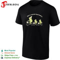 Off to commit dad foolery three frogs riding bicycles family humor art shirt