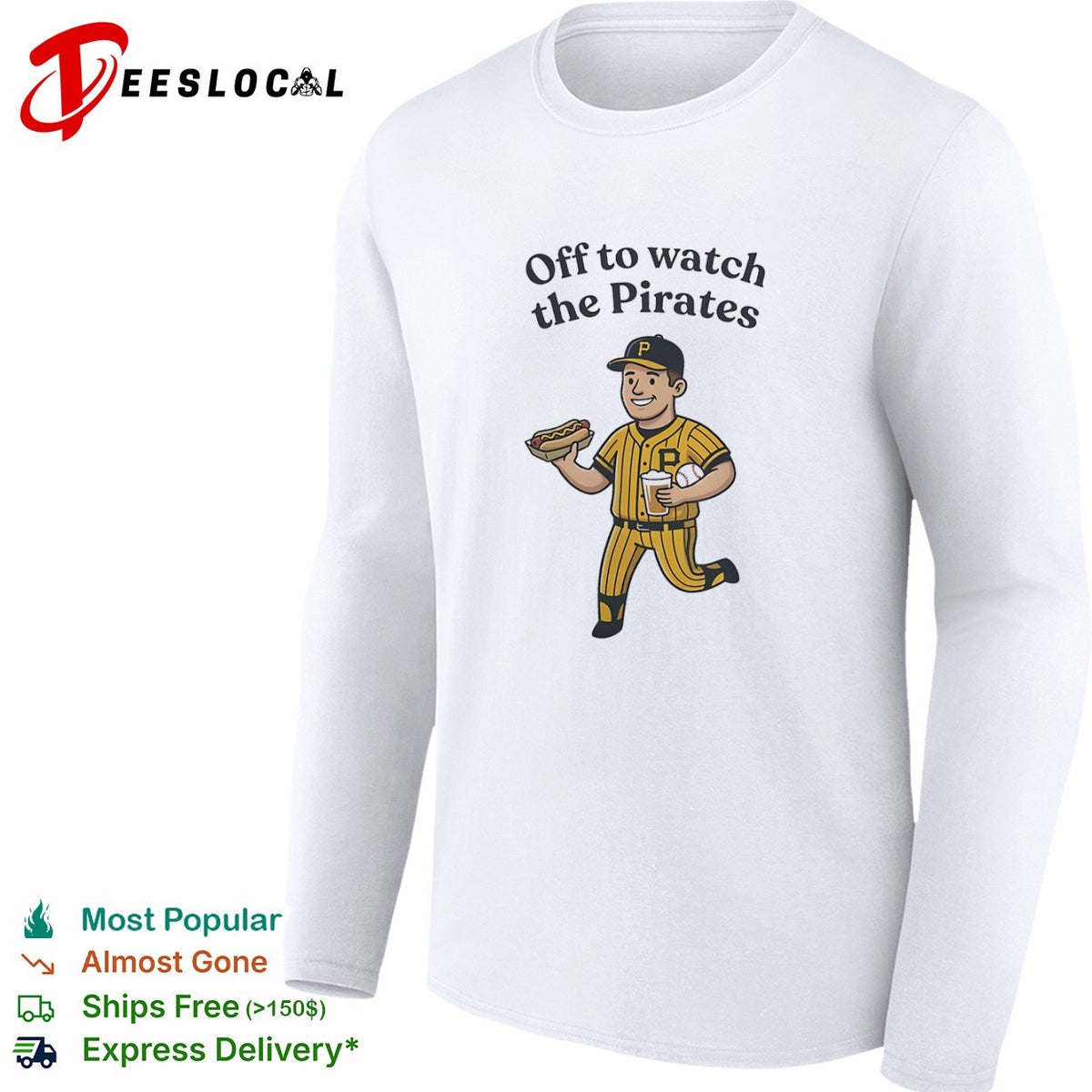 Off to watch the Pirates Pittsburgh player shirt