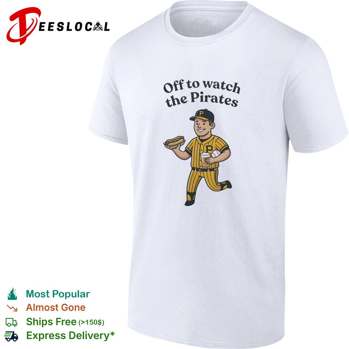 Off to watch the Pirates Pittsburgh player shirt