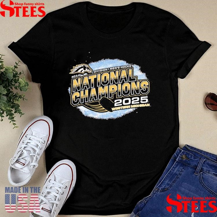 47 Western Michigan Broncos Brown 2025 National Mens Hockey Champions Shirts