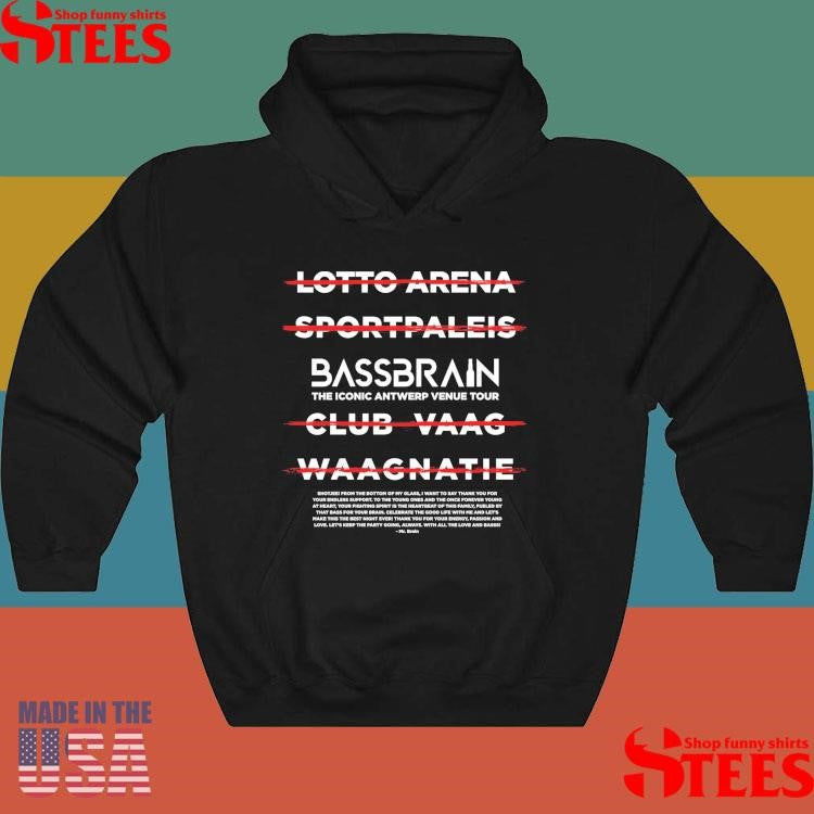 Bassbrain Iconic Antwerp Tour Shirts