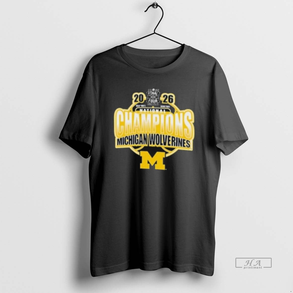 Official Champion Michigan Wolverines Black 2026 Mens Basketball National Champions